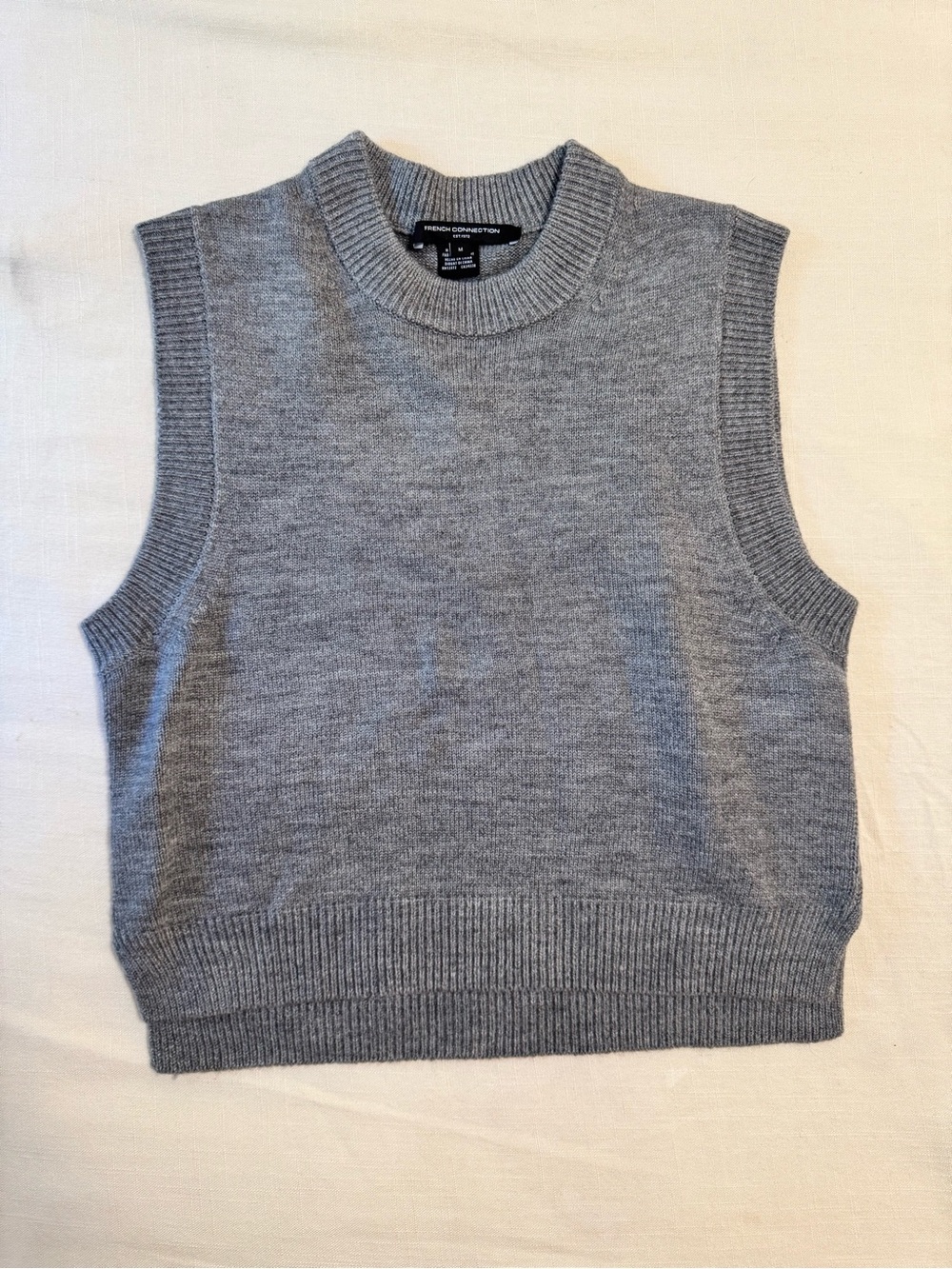 Women’s Grey Knit Sleeveless Sweater Vest - French Connection